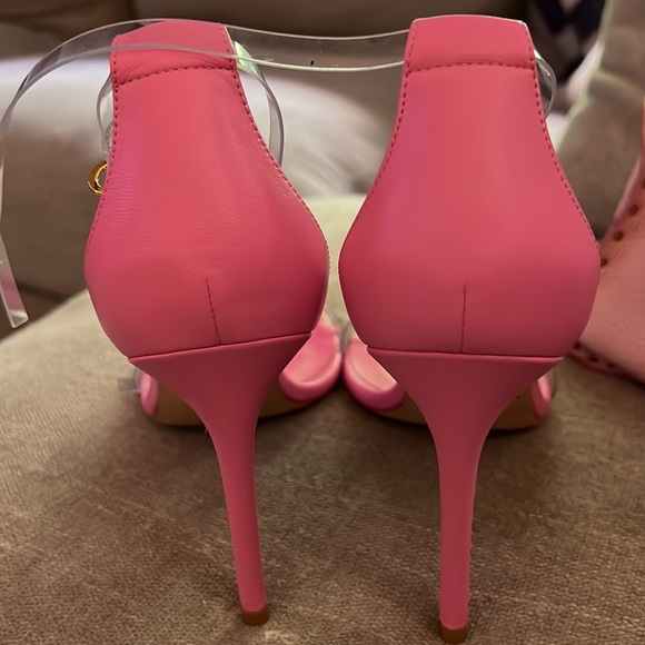 Stuart Weitzman Nudistcurve Ankle Strap 100 in India Pink 8 NIB - Picture 9 of 10